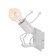 Sconces "man" E27 40W white 11x17x19 cm