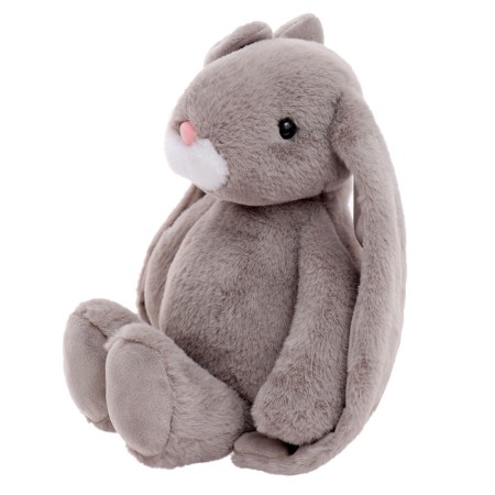Soft toy "Bunny Molly", gray color, 28 cm-1