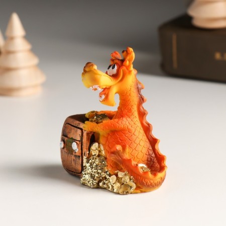 Souvenir Polystone "Dragon with gold reserves" MIX 5.4x3.2x6 cm-4