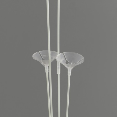 Star for balloons for 4 balls, base of the heart, height 65 cm-1