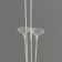Star for balloons for 4 balls, base of the heart, height 65 cm