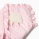 Envelope-condensed with a fur insert, pink color, size 100x100 cm
