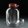 Glass jug “all the power in beer”, 3 l, with a pressure crane, with a handle holder, in a box