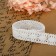 Knitted lace, 20 mm × 2.7 ± 0.5 m, white color