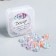 Plastic beads "Flower with a colored middle" Gloss 20 grams 0.6x1.2x1.2 cm