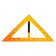 Set for the school board, 5 items: 2 triangles, 1 transporter, 1 circuit, 1 ruler
