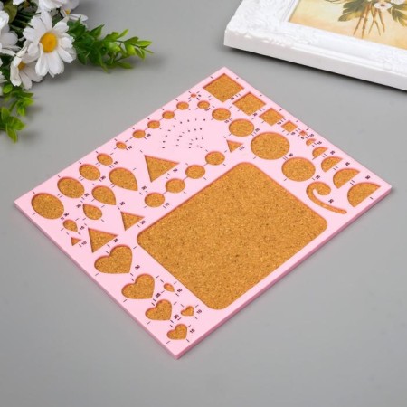 Quilling ruler plastic, micx 21.5x18.5x0.7 cm-1