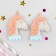 Decor for creativity "The head of the unicorn" size 1 pc. 6 × 4 × 0.4 cm, set 2 pcs.
