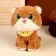 Soft toy "cat", size 21 cm, beige color