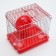 The cage for rodents equipped RT-2Q, 22 x 16 x 20 cm, red