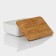 Storage container with lid LADOM "Naturel", 25.5 × 17.5 × 8.5 cm, white color