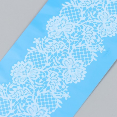 Tattoo on the body white "openwork tape" 24x6 cm-2