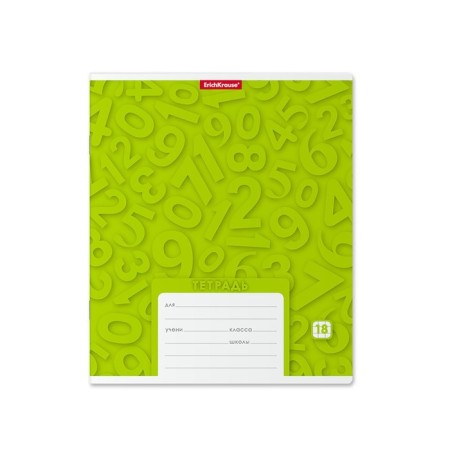 Notebook 18 sheets cell "Typographic. Figures", cardboard cover, mix-2