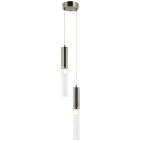 Wall-flowing lamp SATORI 2XE14 40W, size 15-300-X6-17X53-150 cm, Nickel color-1