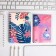 Flamingo set: 40l diary, passport cover