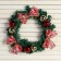 New Year's Wreath D-22 cm "Cozy fairy tale" Snow Bows Bows Ornament