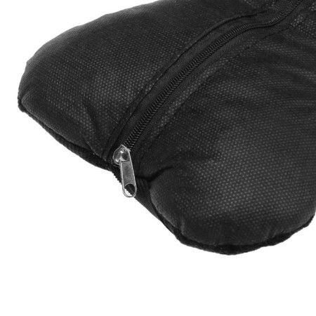 Pillow car bone, on the headrest, velor, black, rhombus, 16x24 cm-7