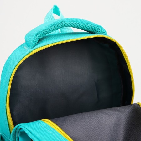 Baby backpack on lightning, 3 outer pockets, turquoise color-3