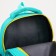 Baby backpack on lightning, 3 outer pockets, turquoise color