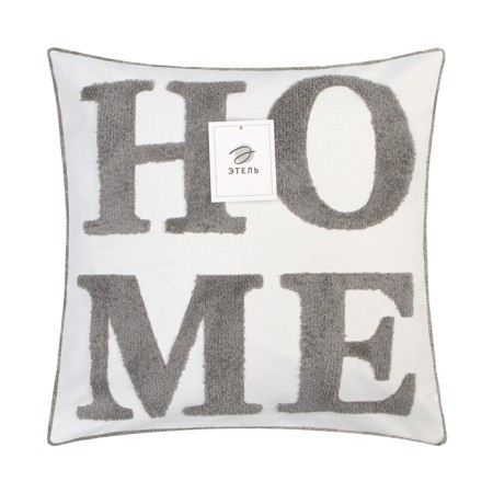 Decorative pillowcase "Ethel" Boho Home, 45x45 cm, gray color-4