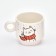 New Year. A set of mugs of ceramics "Snow Kotiks", 250 ml, 2 pcs