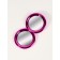 Mirror Warehouse Circle (2) C/Ficked up D6.5cm metallic plastic pink bag QF