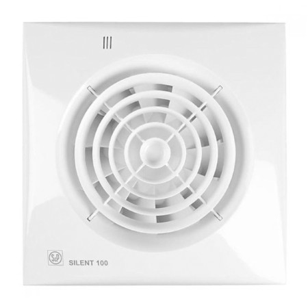 S&P Silent-100 CHZ, 220-240 V fan, silent, 50 Hz, white
