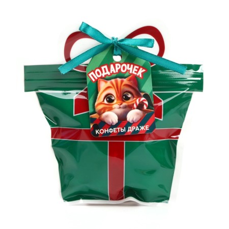 New Year. Drysteu sweets in the form of "Gift" 50 g.-3
