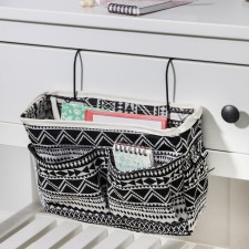 ORGANIZER OF ORDERNED WITH PARTS “Morocco”, 3 departments, 26 × 16.5 × 30 cm, black and white color