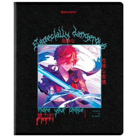 Notebook 48l CL Brauberg Anime, ch. varnish, assorted, 5 types-4