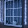 Garland "waterfall" 2 × 1.5 m, IP44, transparent thread, 400 LED, white glow, 8 modes, 220 V