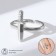 Ring "mood" dagger, silver color, dimensionless