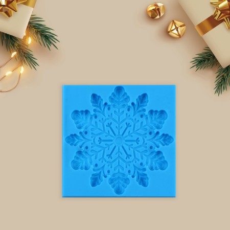 Silicone Mold for creativity "Snowflake", 8 x 8 cm.-1