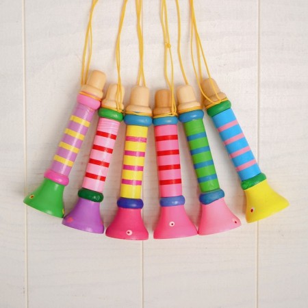 Musical toy "Dudchka on a rope", tall, Mix color-1