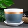 Pot floral style of gray-blue 0.6 liters