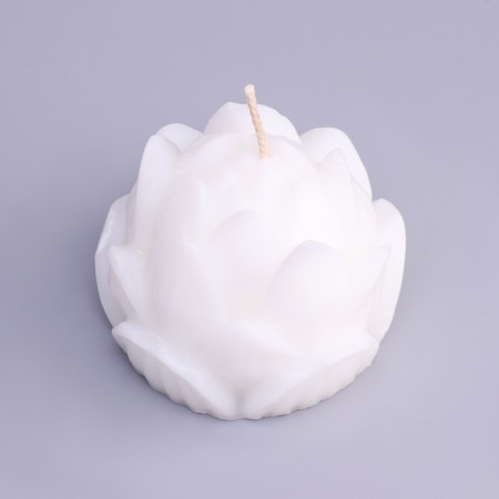 Figure candle "Lotus", 6x4.5 cm, white-2