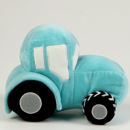 Soft toy tractor, blue color-5