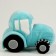 Soft toy tractor, blue color