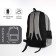 Youth backpack on lightning, 2 departments, 4 pockets, gray color