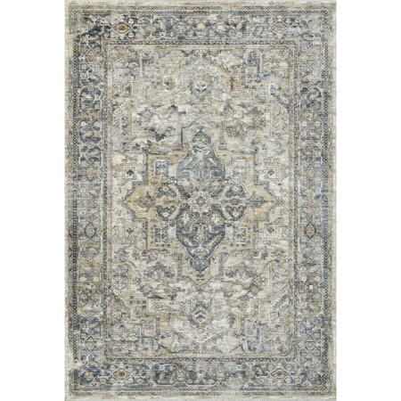 Rectangular Lysandra Hali Shanti carpet, size 230x160 cm, color Cream