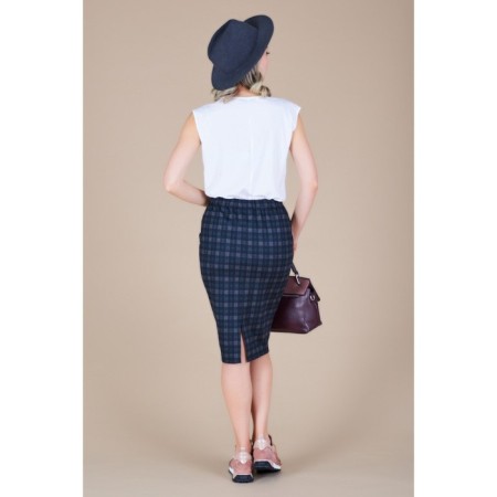 Women's skirt, size 42, blue color-2