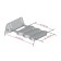 Hinged seat in a bath, white color