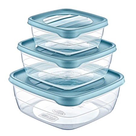 A set of food containers Hobbylife Trend, 3 pcs, color mix-2