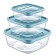 A set of food containers Hobbylife Trend, 3 pcs, color mix