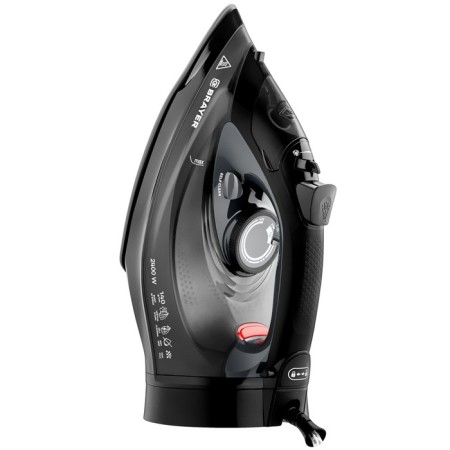 Iron Brayer 4015BR, 2400 W, ceramic sole, 25 g/min, 300 ml, black-2