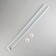 Bathroom cornice is M-shaped, 80 × 80 cm, white color