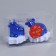 Christmas tree decoration "Trunk on the ice" (set 2 pcs) 5.5x7.5x8 cm, blue