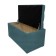 Puff with a lid and weighting, 800 × 400 × 420 mm, Savana plus matting, Mint color
