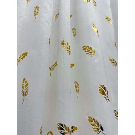 Bath curtains with Joy Home Rings "Golden Featers", 180x200 cm-1