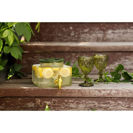 Dispenser for drinks Glass "Leaf", 2.6 l, 18 × 13.5 cm-5